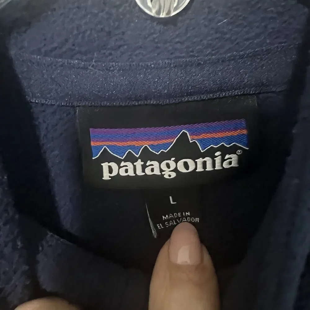 Patagonia Quarter Zip Fleece Pullover Women’s L Blue Lightweight LBJ UT Texas